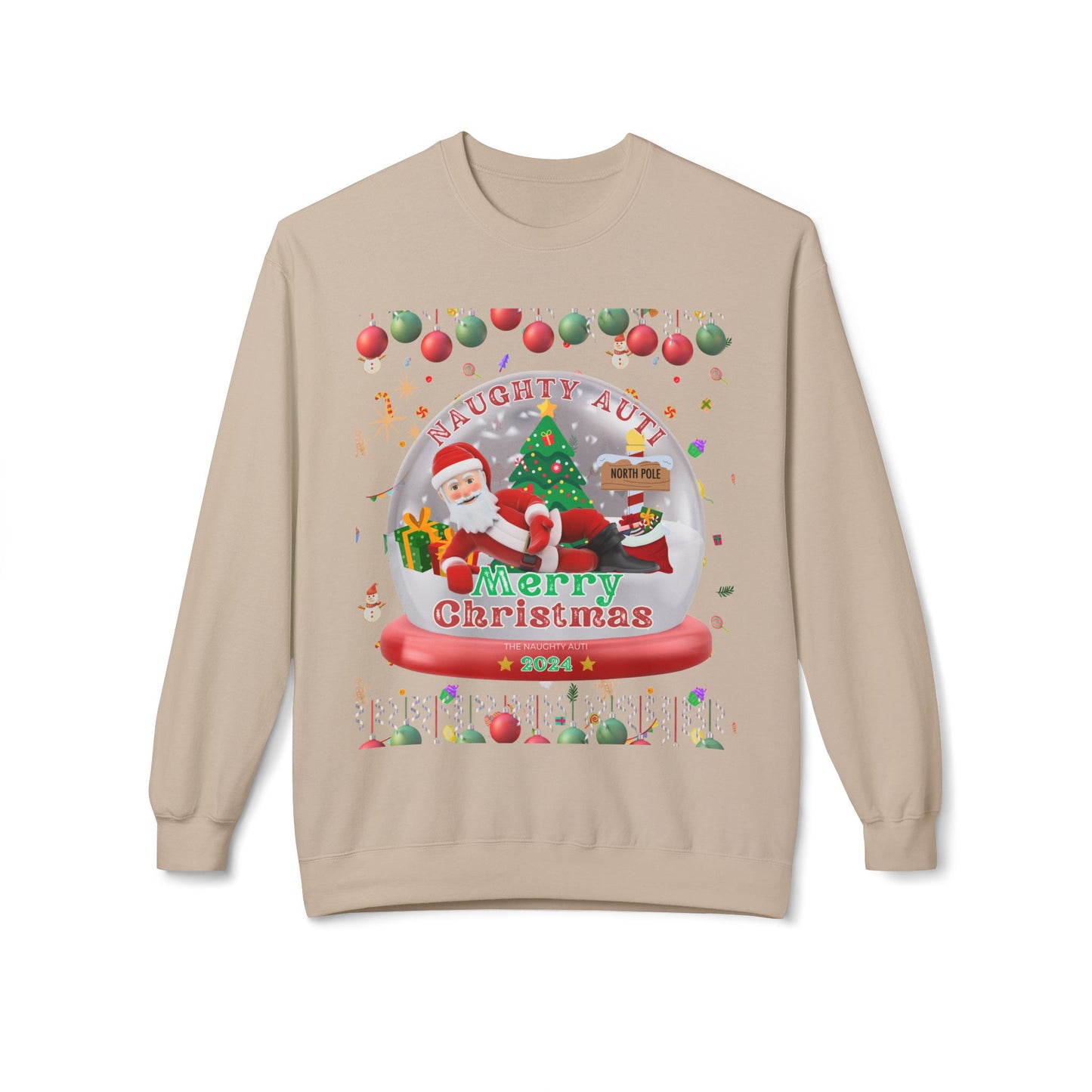 Naughty Auti Ugly Christmas Sweatshirt 2024 edition