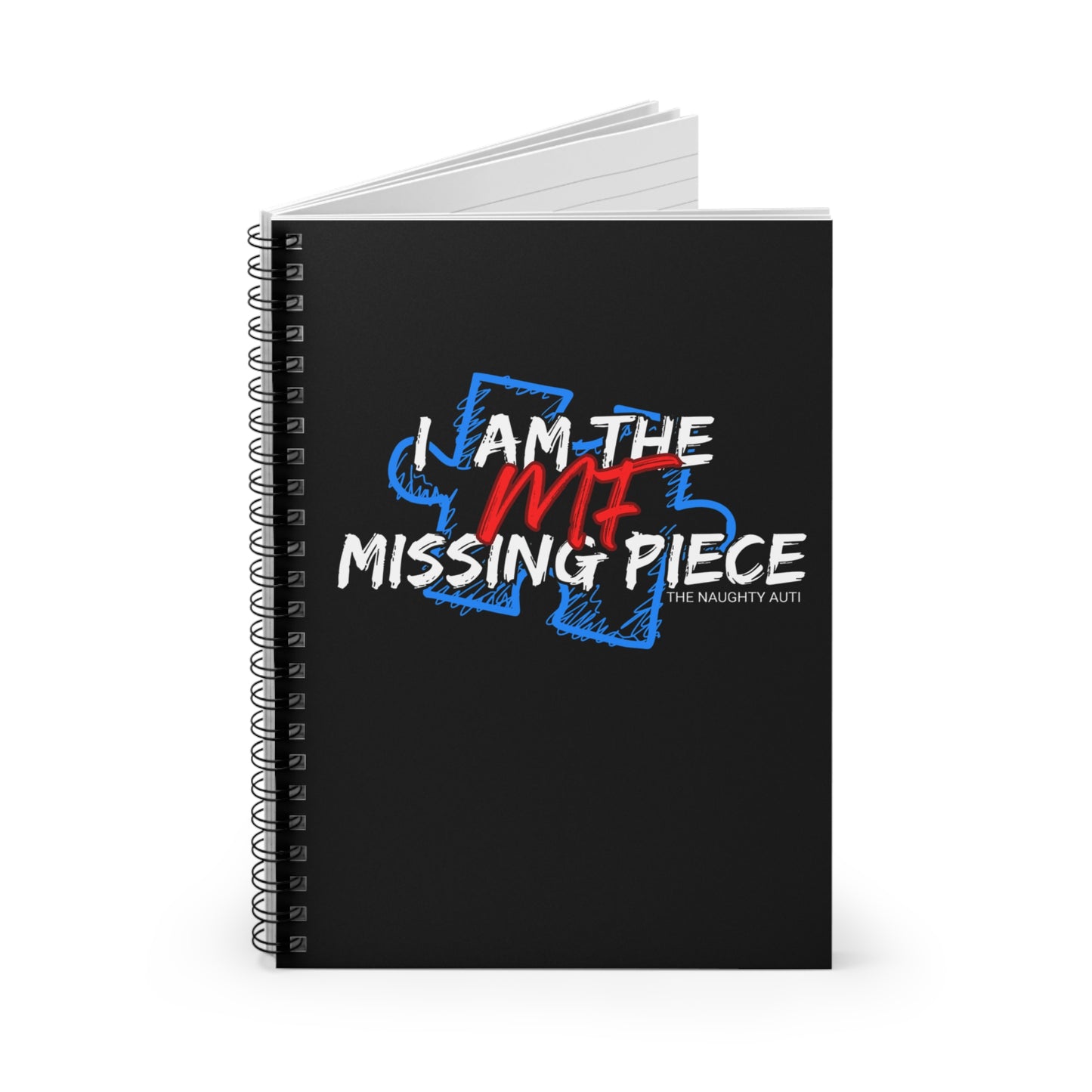 Puzzle-Themed Spiral Notebook - 'I AM THE MISSING PIECE' - Perfect for Gifts and Daily Notes