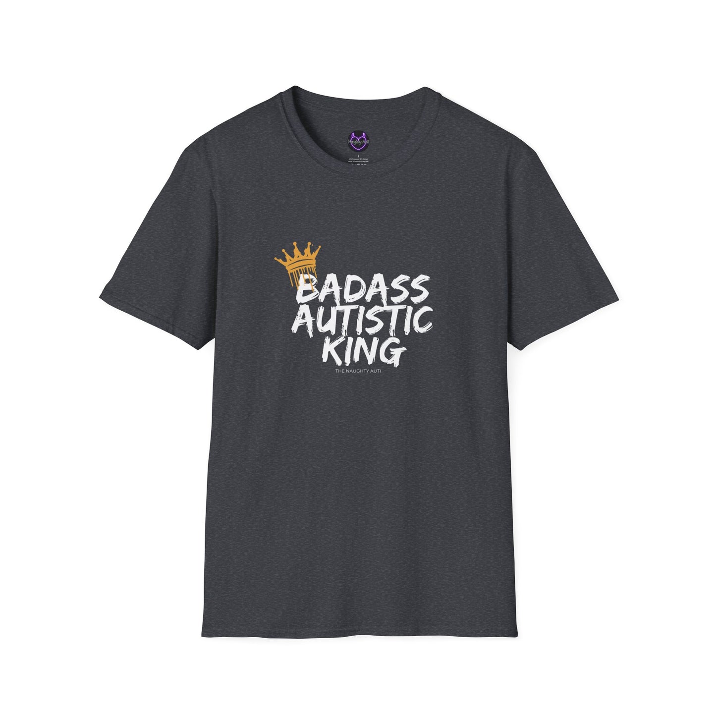 Badass Autistic King Tee | Empowerment & Awareness T-Shirt