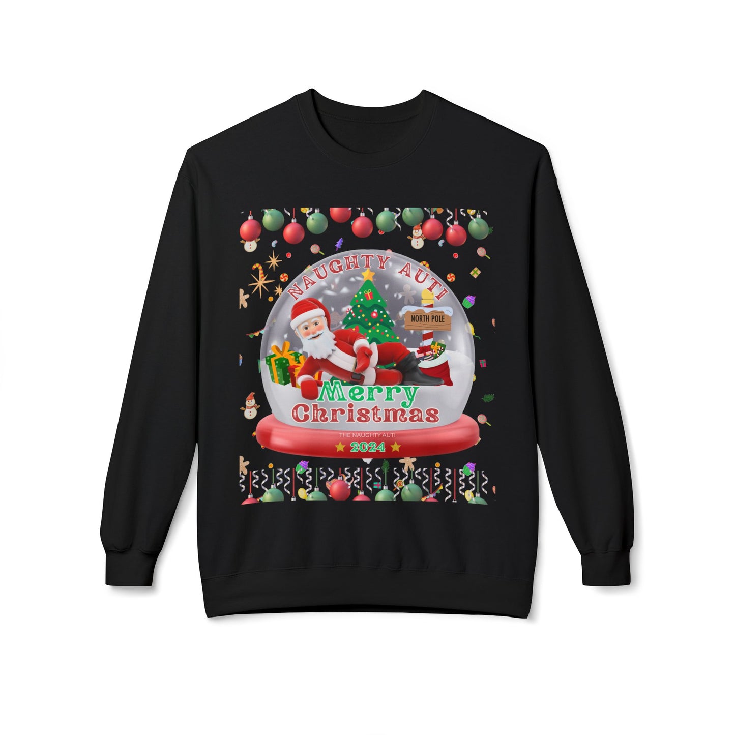 Naughty Auti Ugly Christmas Sweatshirt 2024 edition