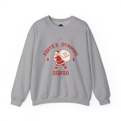 Santa's Stimming Squad Sweatshirt | Cozy Holiday Crewneck