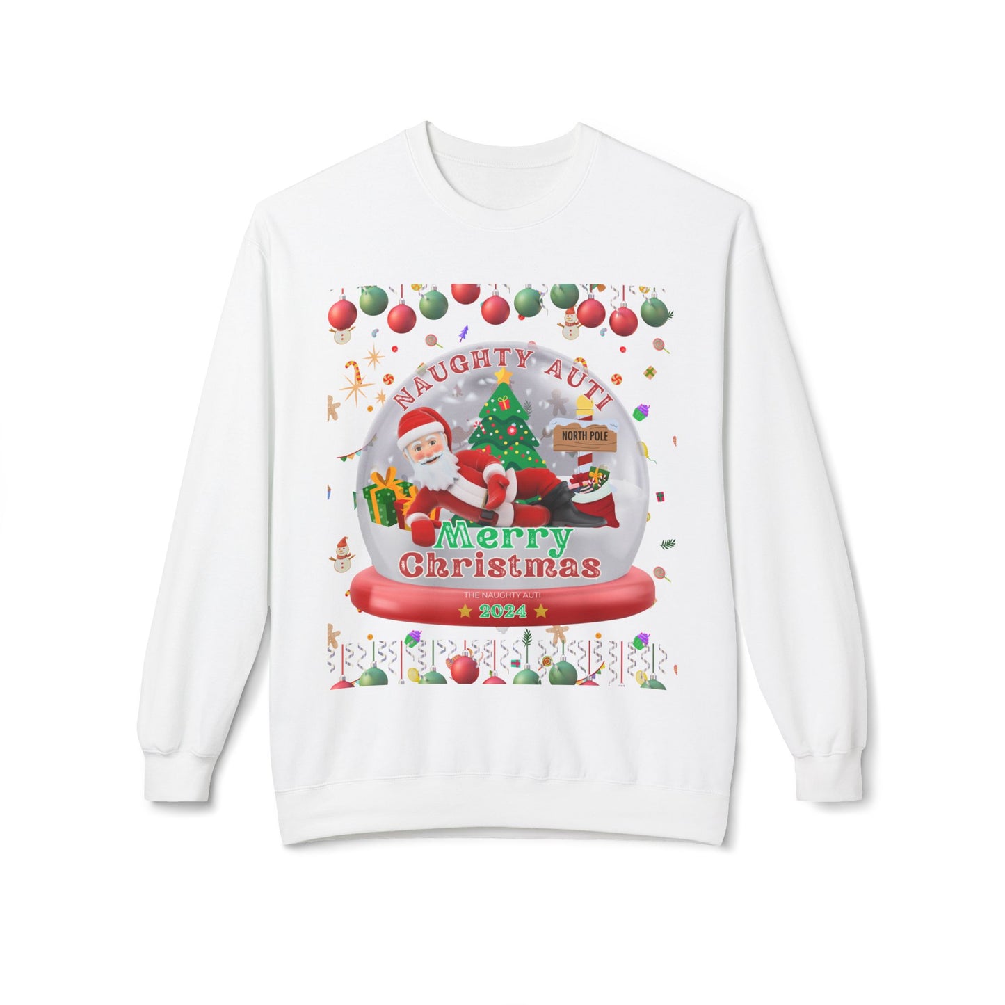 Naughty Auti Ugly Christmas Sweatshirt 2024 edition