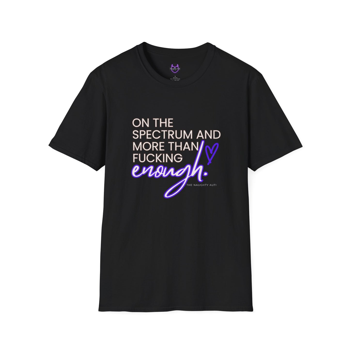 “On the Spectrum and More Than Enough" Affirmation Tee