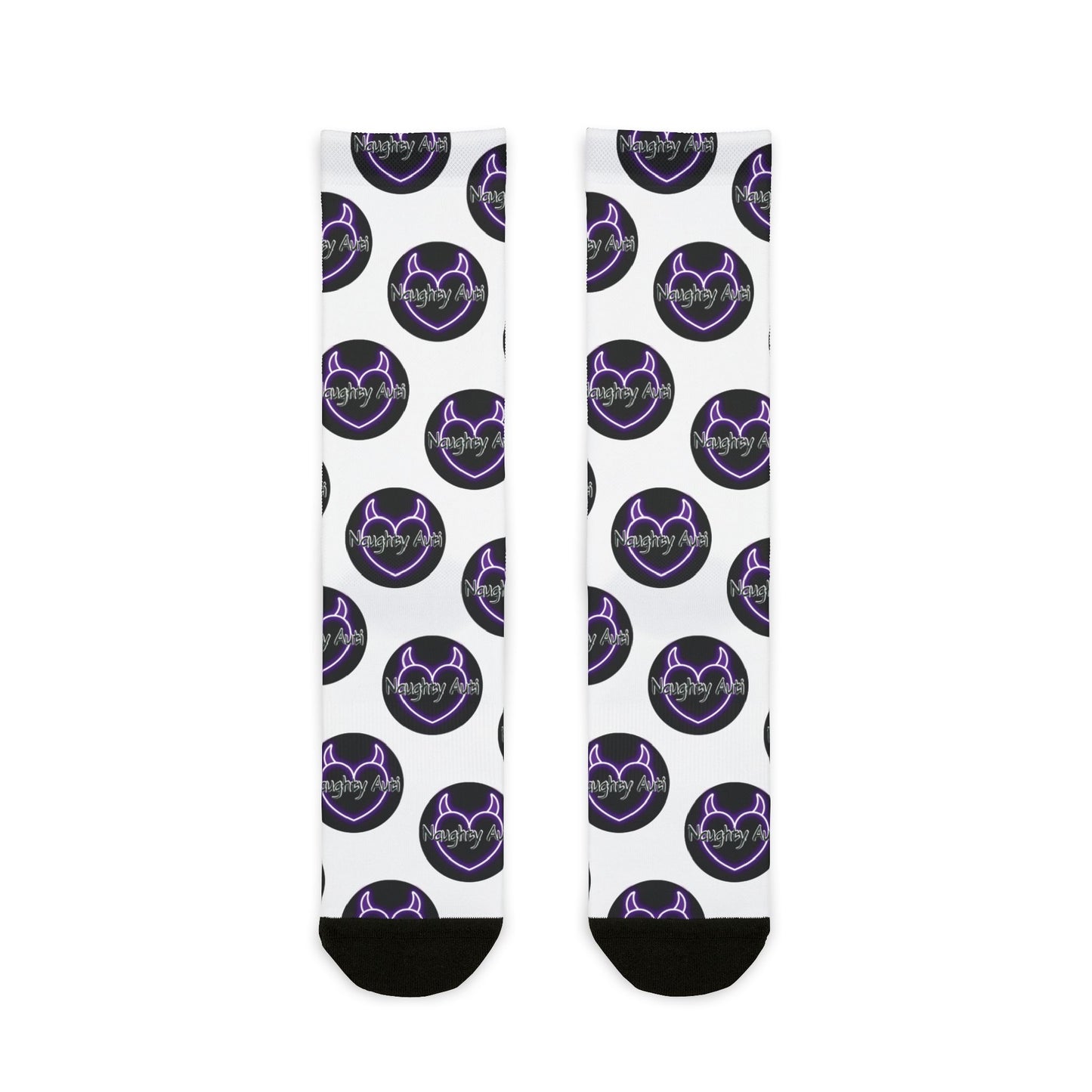 Naughty Auti Crew Socks with Unique Design - Perfect for Casual Wear and Gifts