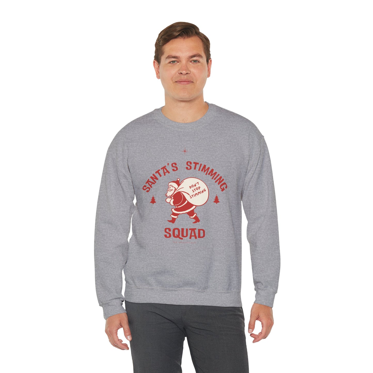 Santa's Stimming Squad Sweatshirt | Cozy Holiday Crewneck