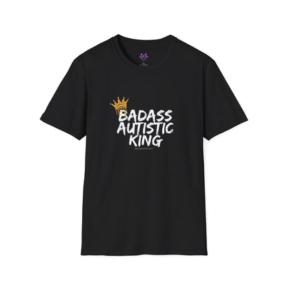 Badass Autistic King Tee | Empowerment & Awareness T-Shirt