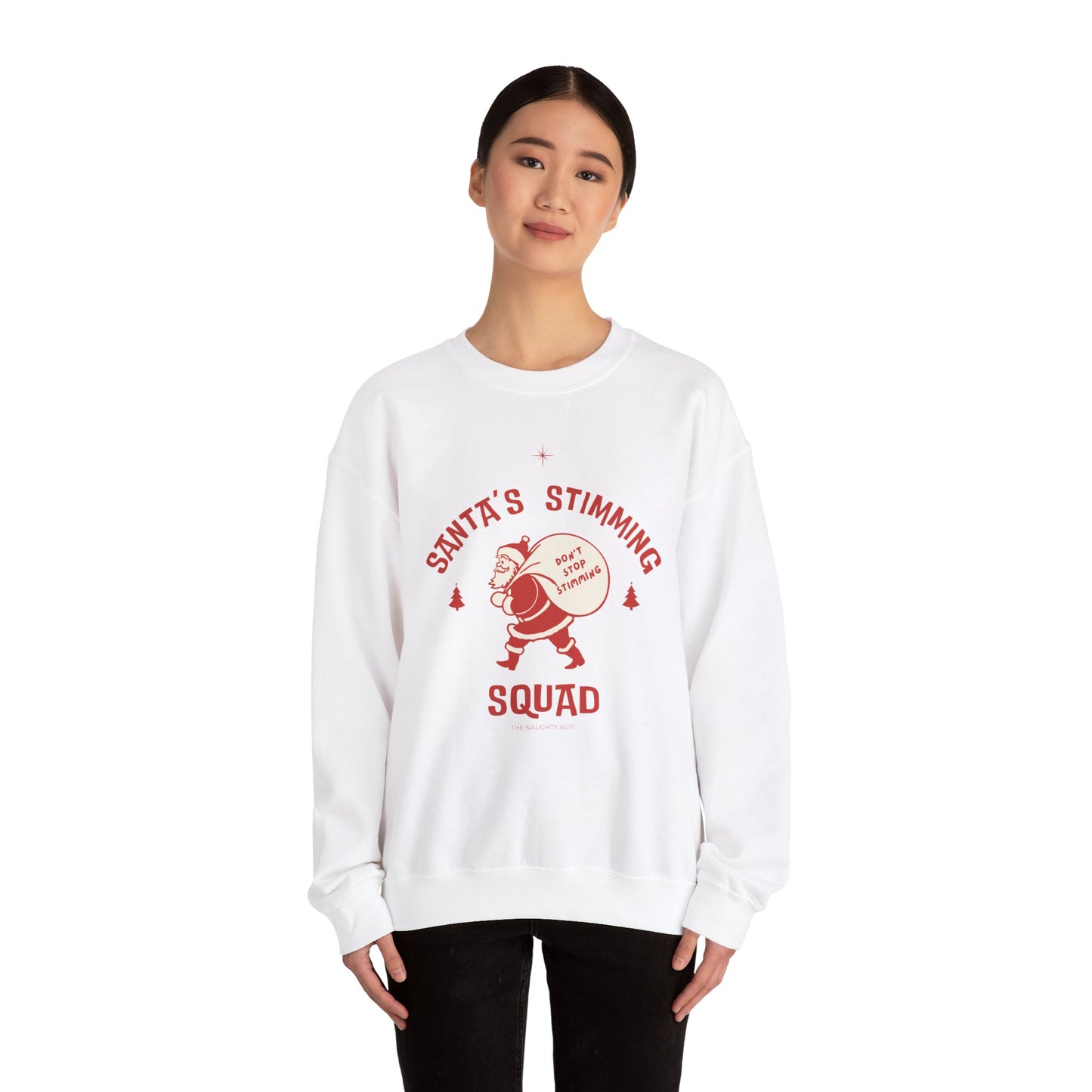 Santa's Stimming Squad Sweatshirt | Cozy Holiday Crewneck